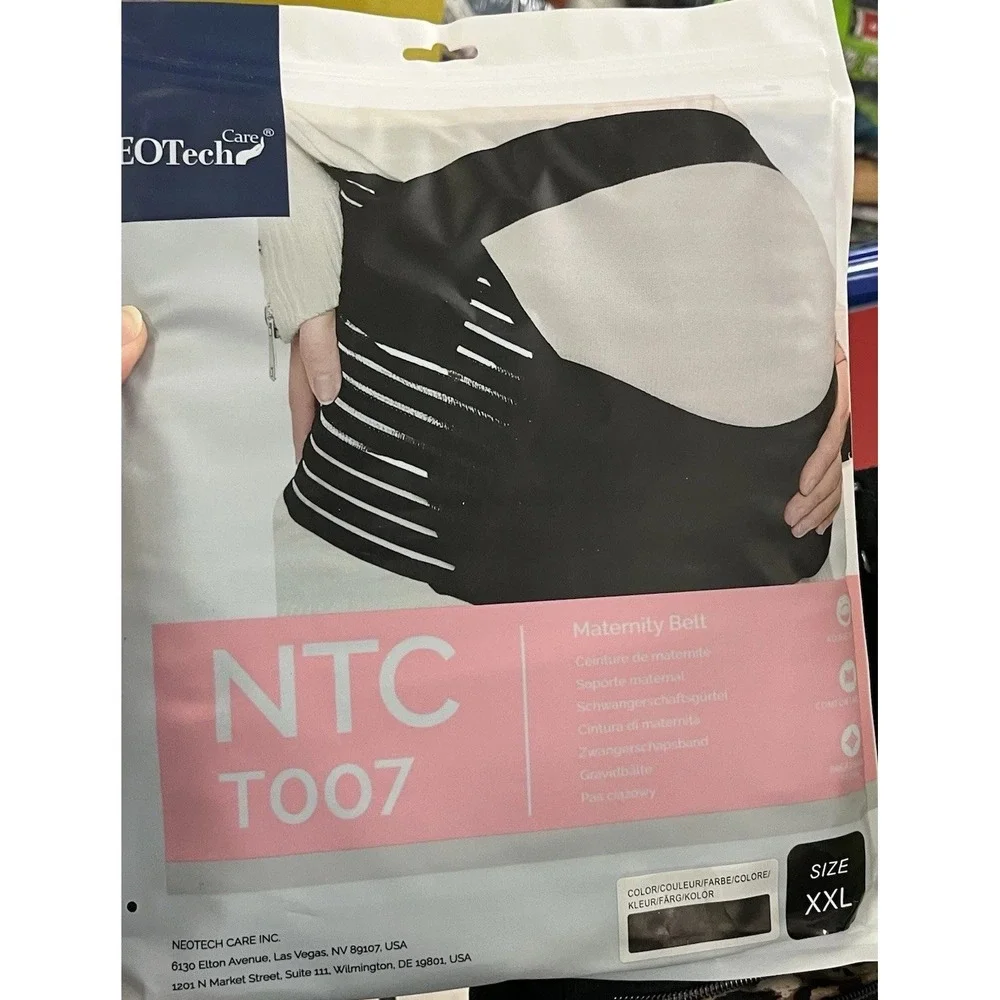NEOTech Care NTC‎ T007 Maternity Belt, Black, Adjustable - Size XXL - New